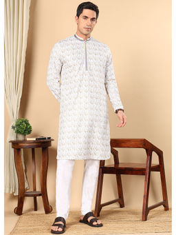 TATTVA - Men Embroidered Thread Work Sequinned Kurta