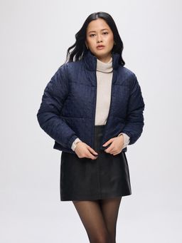 Fort Collins - Womens Navy Blue Crop Length Jacket