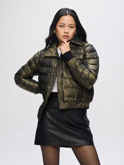 Fort Collins - Womens Olive Regular Length Puffer Jacket