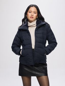 Fort Collins - Womens Navy Blue Regular Length Puffer Jacket