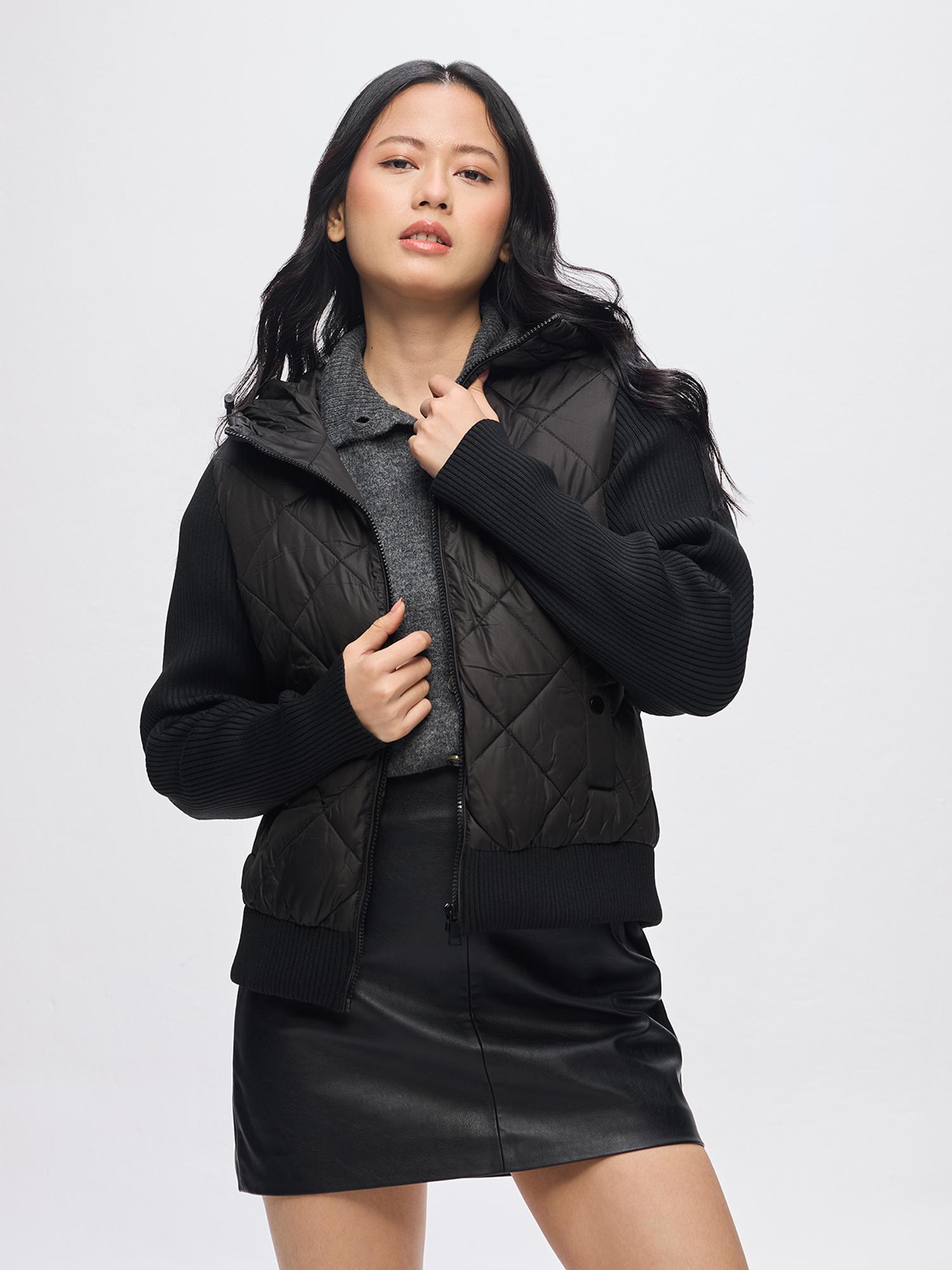 fort collins Womens Black Regular Length Puffer Jacket-picture-36
