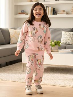 ANTHRILO - Unicorn Star Pretty Pink Sweatshirt with Joggers (Set of 2)