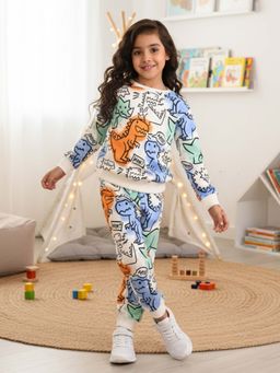 ANTHRILO - Wow Dinosaur Girls Sweatshirt Jogger (Set of 2)