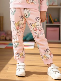 ANTHRILO - Unicorn Star Pretty Pink Fleece Joggers