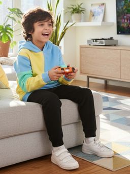 ANTHRILO - Boys Fleece Hoodie with Joggers- Multi-Color