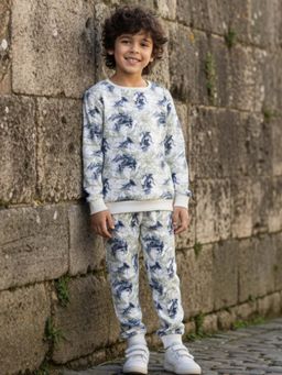 ANTHRILO - Boys Multi-Color Sweatshirt with Joggers- Multi-Color