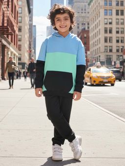 ANTHRILO - Boys Colorblock Hoodie with Joggers- Multi-Color