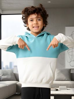 ANTHRILO - Colorblock Boys Fleece Hoodie - Multi-Color