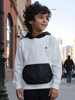 ANTHRILO - Tafetta Pocket Boys Fleece Hoodie - Multi-Color