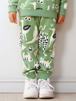 ANTHRILO - Green Printed Joggers