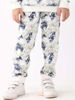 ANTHRILO - White Printed Joggers