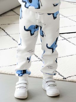 ANTHRILO - White Printed Joggers