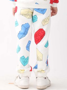 ANTHRILO - Off White Printed Joggers