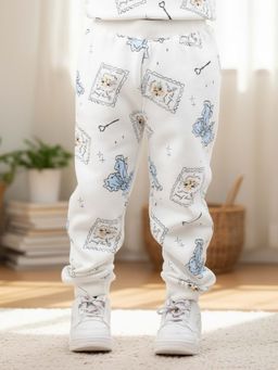 ANTHRILO - White Printed Joggers