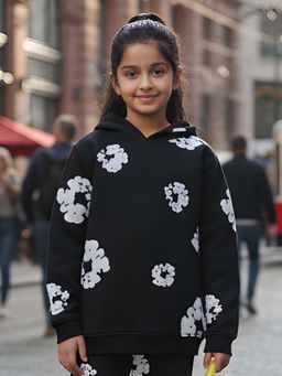 ANTHRILO - Black Printed Hoodie