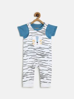 MINI KLUB - Boys Blue Dungaree (Set of 2)