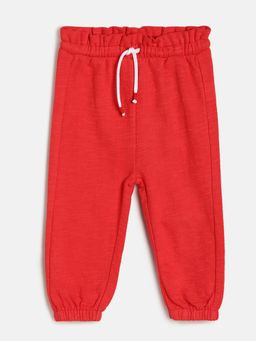MINI KLUB - Girls Red Solid Joggers