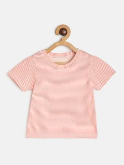MINI KLUB - Girls Cream Cotton Stripes Top