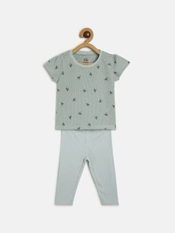 MINI KLUB - Girls Green Top and Leggings (Set of 2)