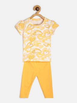 MINI KLUB - Girls Yellow Top and Leggings (Set of 2)