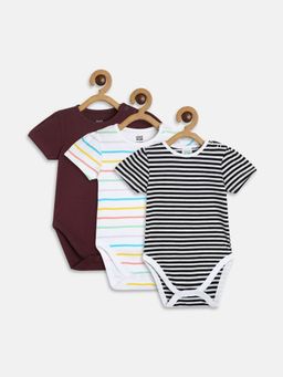 MINI KLUB - Girls Multi-Color Body Suit (Pack of 3)