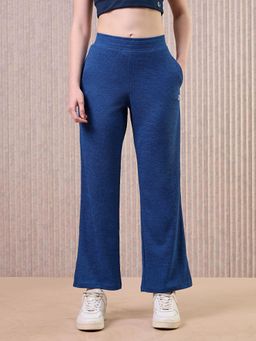 Technosport - Blue Solid Relaxed Fit Trackpant