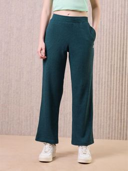 Technosport - Teal Solid Relaxed Fit Trackpant