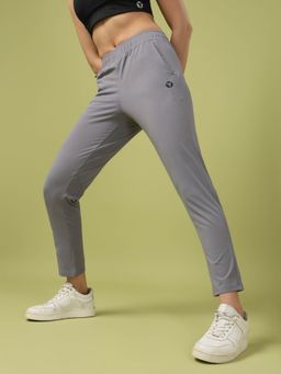 Technosport - Grey Solid Straight Fit Trackpant
