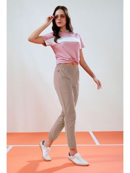 Technosport - Khaki Solid Slim Fit Joggers