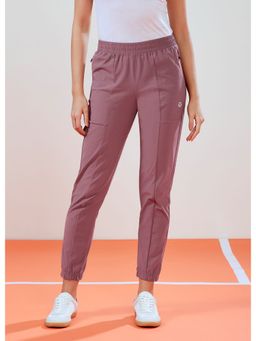 Technosport - Purple Solid Slim Fit Joggers