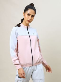 Technosport - Pink Colorblock Slim Fit Jacket