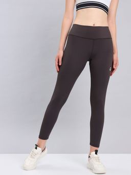 Technosport - Grey Solid Skinny Fit Tights