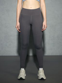 Technosport - Grey Solid Skinny Fit Tights