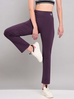 Technosport - Purple Solid Straight Fit Trackpant