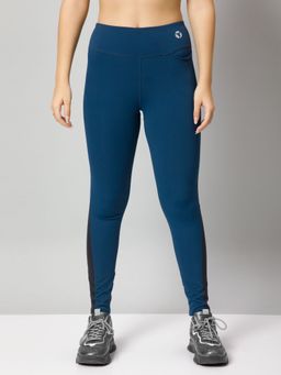 Technosport - Teal Solid Skinny Fit Tights