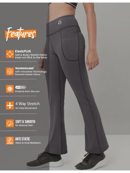 Technosport - Green Solid Slim Fit Trackpant