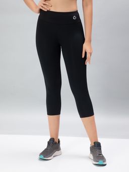 Technosport - Black Solid Skinny Fit Tights