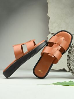 Styli - Women Woven Detail Straps Comfort Sandals