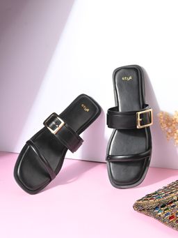 Styli - Women Buckle Detail Flats
