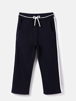 United Colors of Benetton - Boys Navy Blue Regular Fit Solid Track Pant