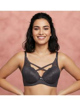 Shyaway - Volcanic Ash Padded Wired Half Coverage Push-Up Fashion Bra