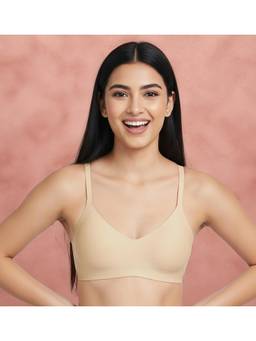 Shyaway - Light Skin Removable Padding Wirefree Half Coverage Everyday T-shirt Bra