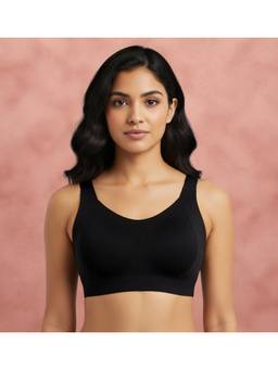 Shyaway - Black Beauty Removable Padding Wirefree Full Coverage Bra