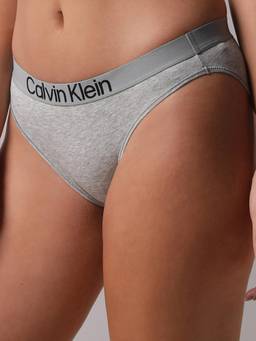 Calvin Klein - Grey Solid Mid Rise Bikini-Brief
