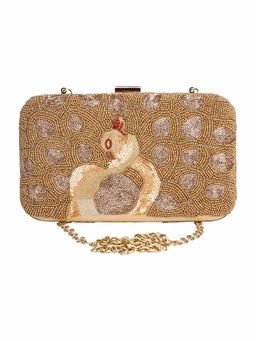 The Purple Sack - Peacock Wedding Clutch