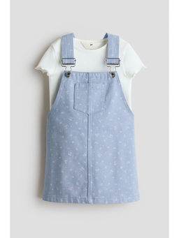 H&M - Girls Blue 2-Piece Cotton Set