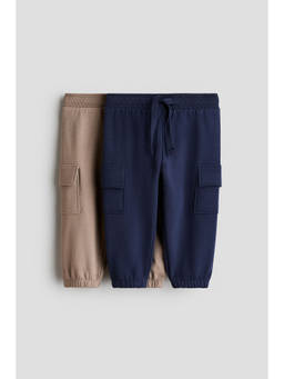 H&M - Boys Blue 2-Pack Cargo Joggers