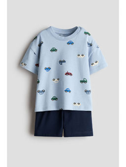 H&M - Boys Blue 2-Piece Cotton Set