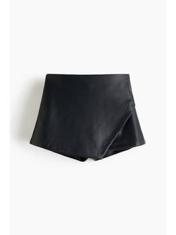 H&M - Women Black Wrap Skort