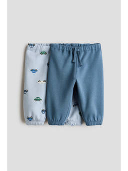 H&M - Boys Blue 2-Pack Brushed-Inside Joggers